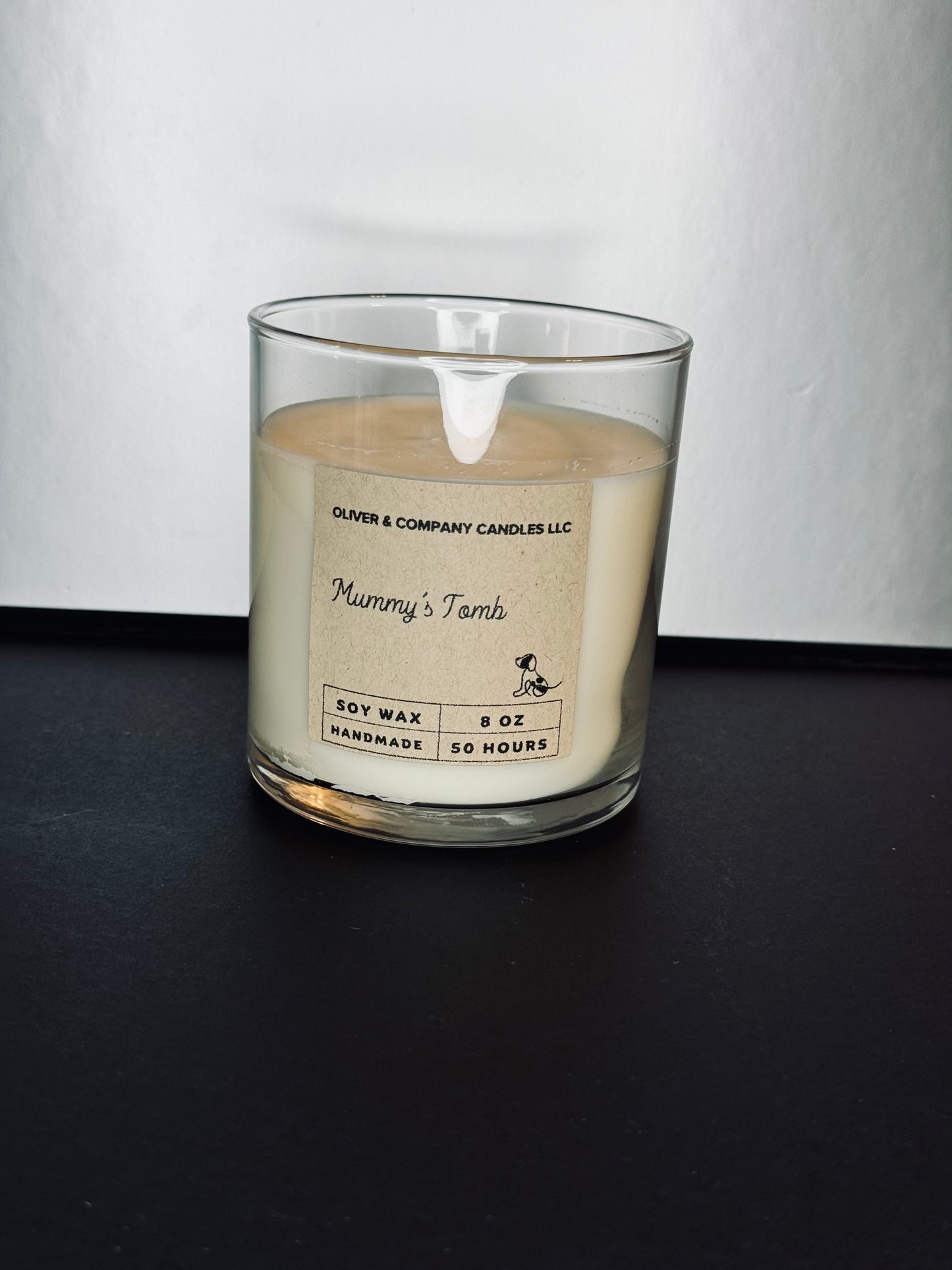 Mummy's tomb candle